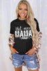 Black Mama Hot Mess Graphic Print Short Sleeve T Shirt